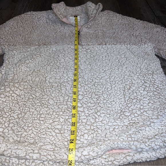 Thread and Supply Sherpa Pullover Jacket Size Large Coat Fleece Soft 1/4 zip - Picture 6 of 6